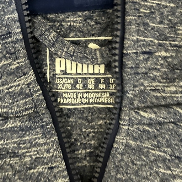 Puma Heather Blue Cold Weather Hi-Lo Hoodie - Picture 3 of 3